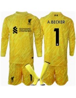 Otroške Nogometnih dresov Liverpool Alisson Becker #1 Vratar Tretji 2024-25 Dolgi rokavi (+ hlače)